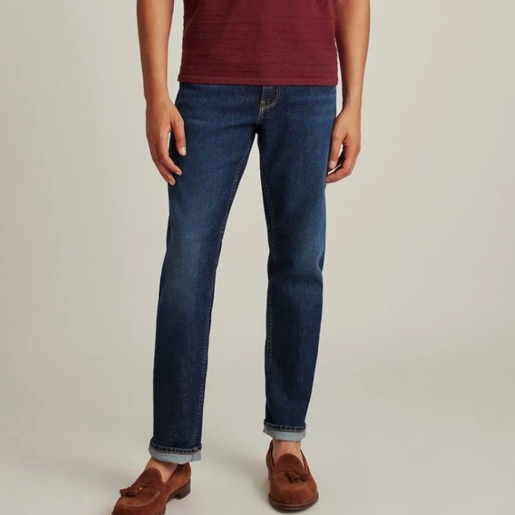 Bonobos Other - Bonobos Athletic All Season Men Sz 33x32 Straight Leg Navy Blue Jeans